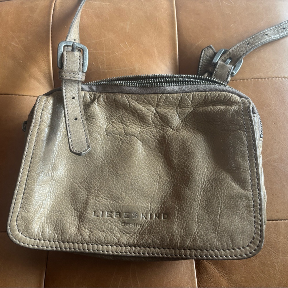 Liebeskind Taupe Leather Crossbody Bag